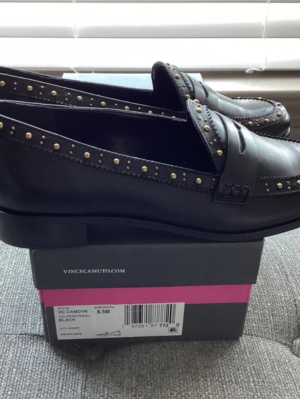 Vince Camuto Camdyn Studded Penny Loafer, size 8.5 - Picture 12 of 12